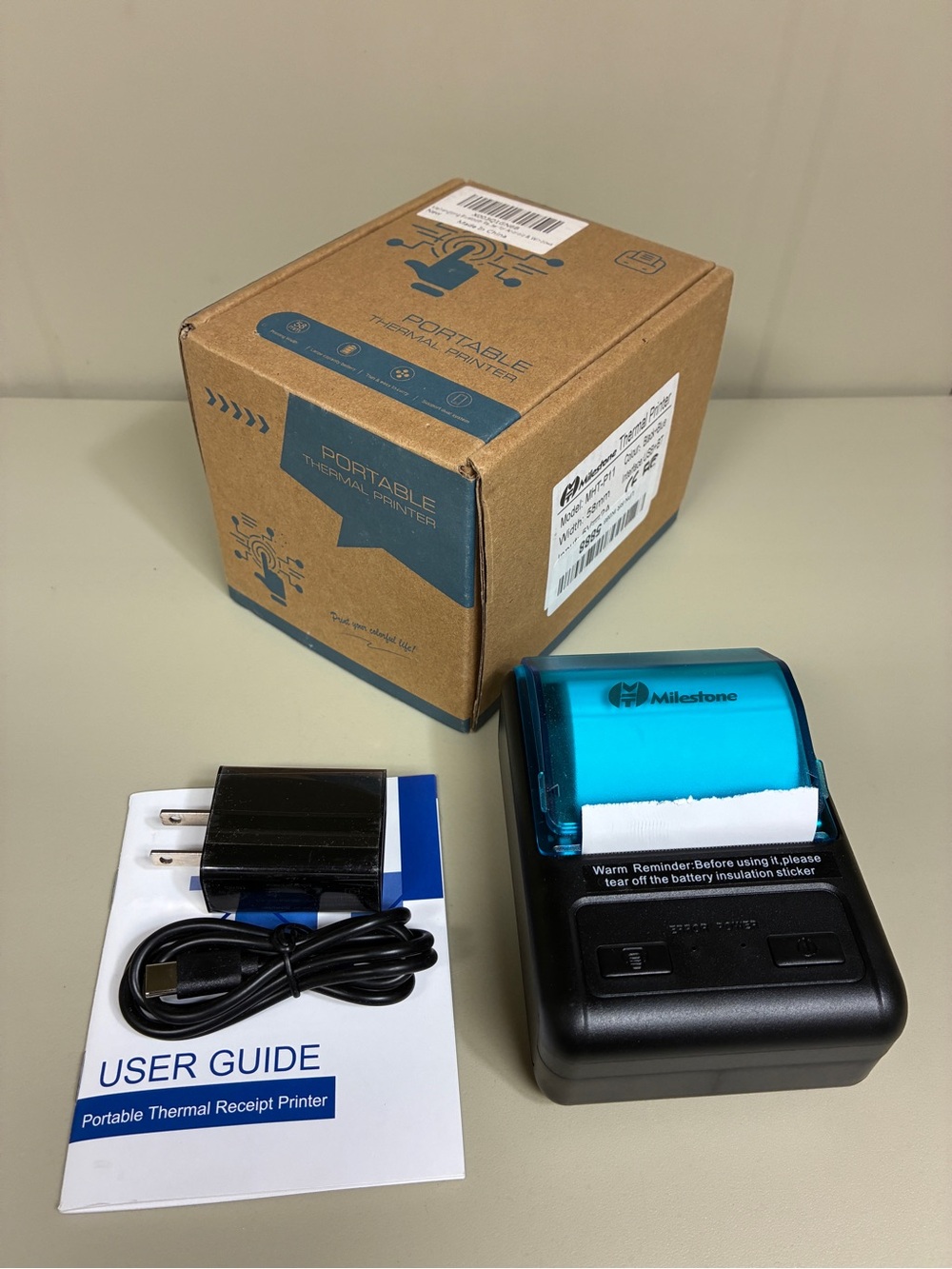 Milestone MHT-P11 58mm Portable Thermal Receipt Printer Support /USB